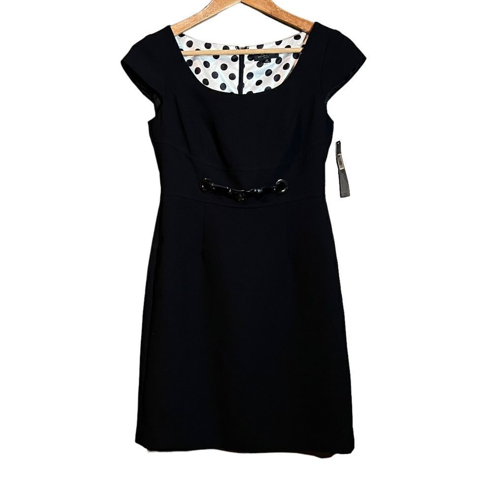 NWT! Tahari black short sleeve mini dress